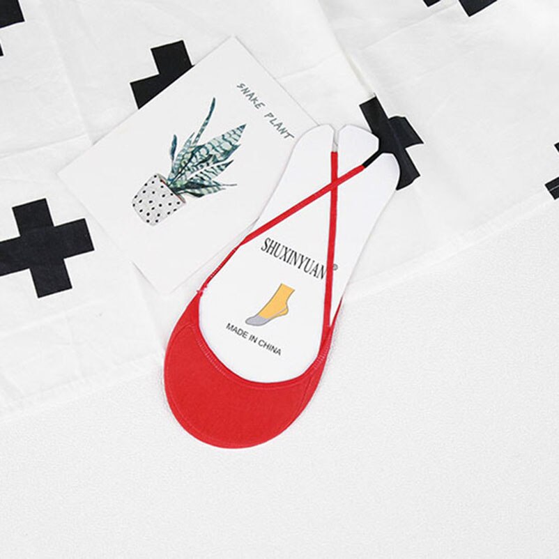 Zachte Katoen Slippers Vrouwelijke Kleurrijke Hoge Hakken Sokken Mode Vrouwen Ademend Boot Sokken Zomer Korte Onzichtbare Sok 5 Paren/partij: E