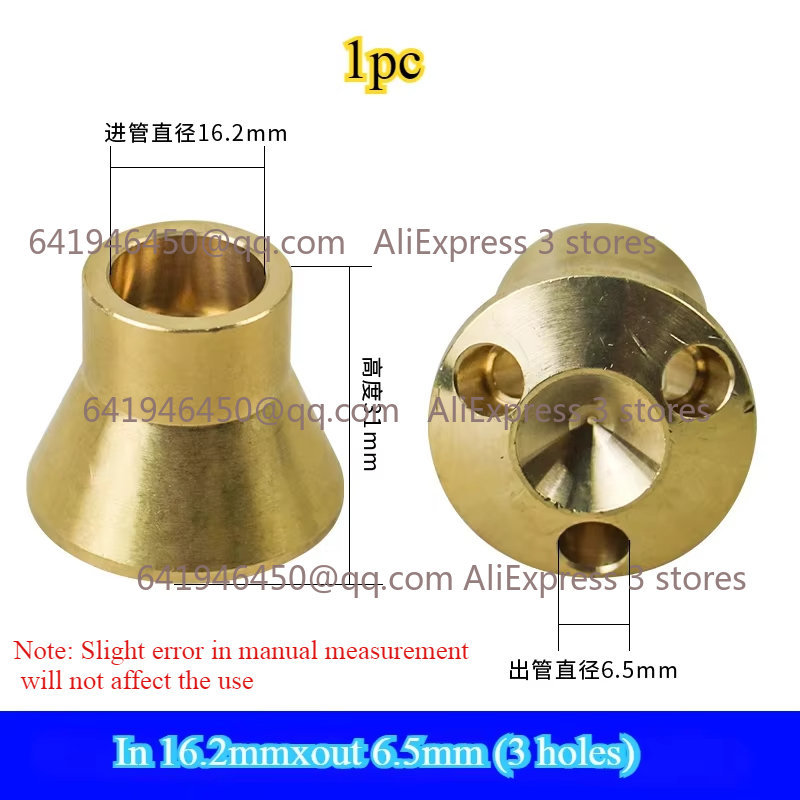 1PC Brass Liquid Distributor Refrigerant Distributor for Air Conditioner Refrigerator Diverter Copper Joint Refrigeration Parts: Brown