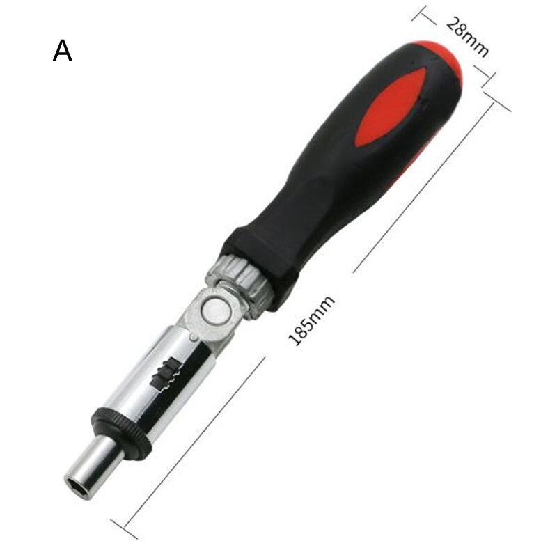 0-180 Degree Ratchet Screwdriver 1/4 Inch Hexagon Socket Portable Variable Angle Screwdriver Can Rotate Left And Right