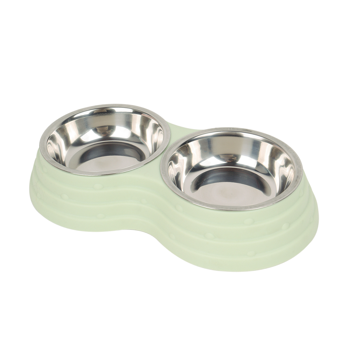 Cuenco de acero inoxidable para mascotas, adecuado para perros pequeños, perros medianos y perros grandes, 1 ud.: L / Azul