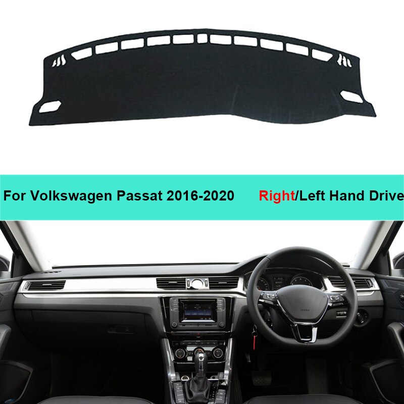 Dla Volkswagen VW PASSAT 2016 2017 2018 2019 2020 B8 nowy 2 warstwa samochodu wnętrze deska rozdzielcza pokrywa mata na deskę rozdzielczą dywan parasol przeciwsłoneczny peleryna Podkładka