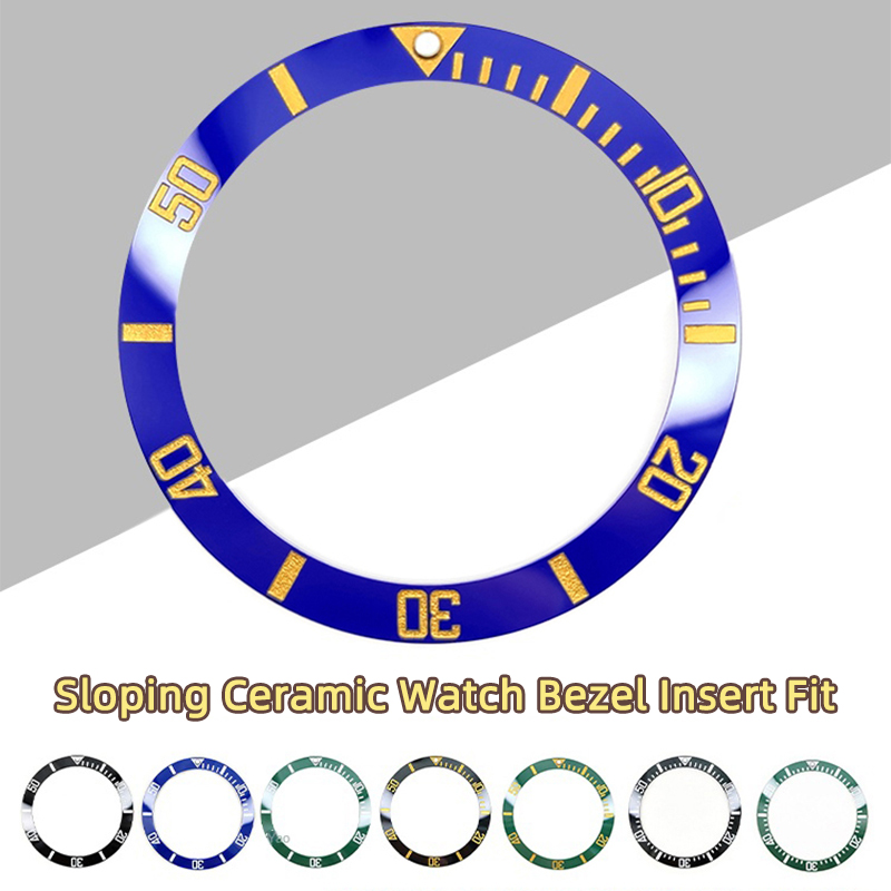 MDV106 Anello in ceramica inclinata per Casio MDV-106 Orologio Lunetta Inserto Anello adatto alle 12 Perline luminose mdv106 Anello per orologio 41x32.8mm