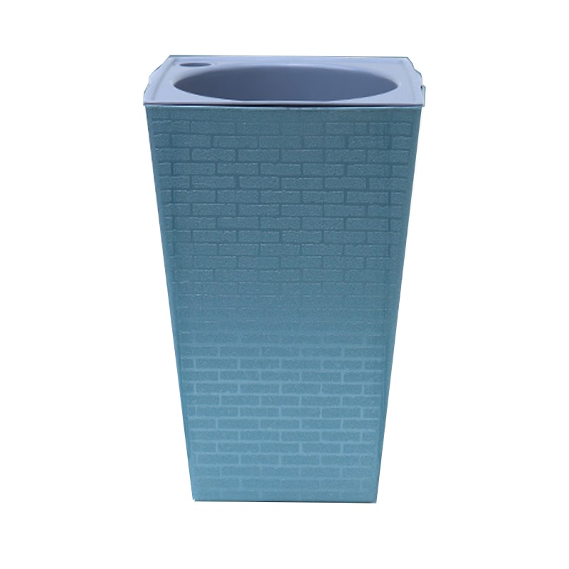 Brique motif Pot de fleurs Imitation métal plastique Pot de fleur carré et grand Type pour jardinage plantes en Pot DTT88