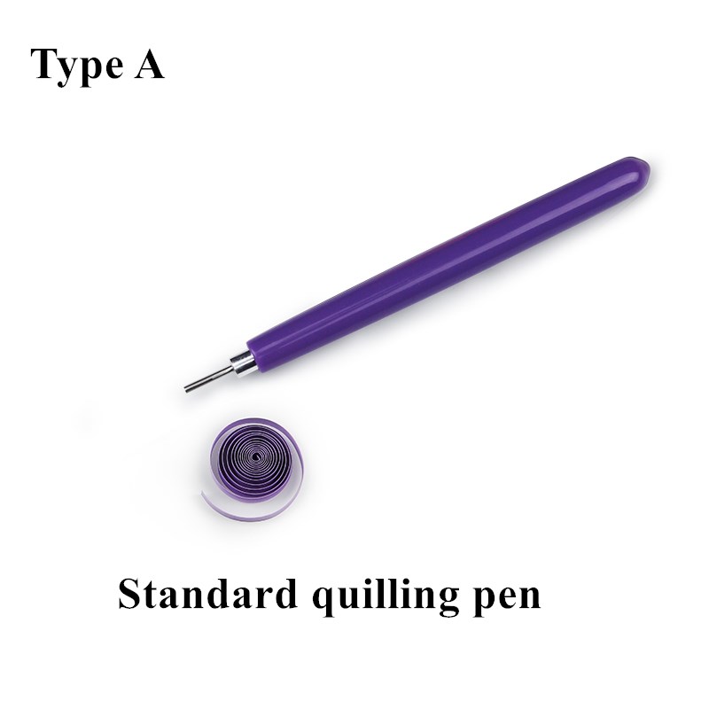Quilling Tools Slotted Kit Rolling Curling Quilling Needle Pen for Art Craft DIY Paper Cardmaking Project Slotte Quilling Kit: Type A