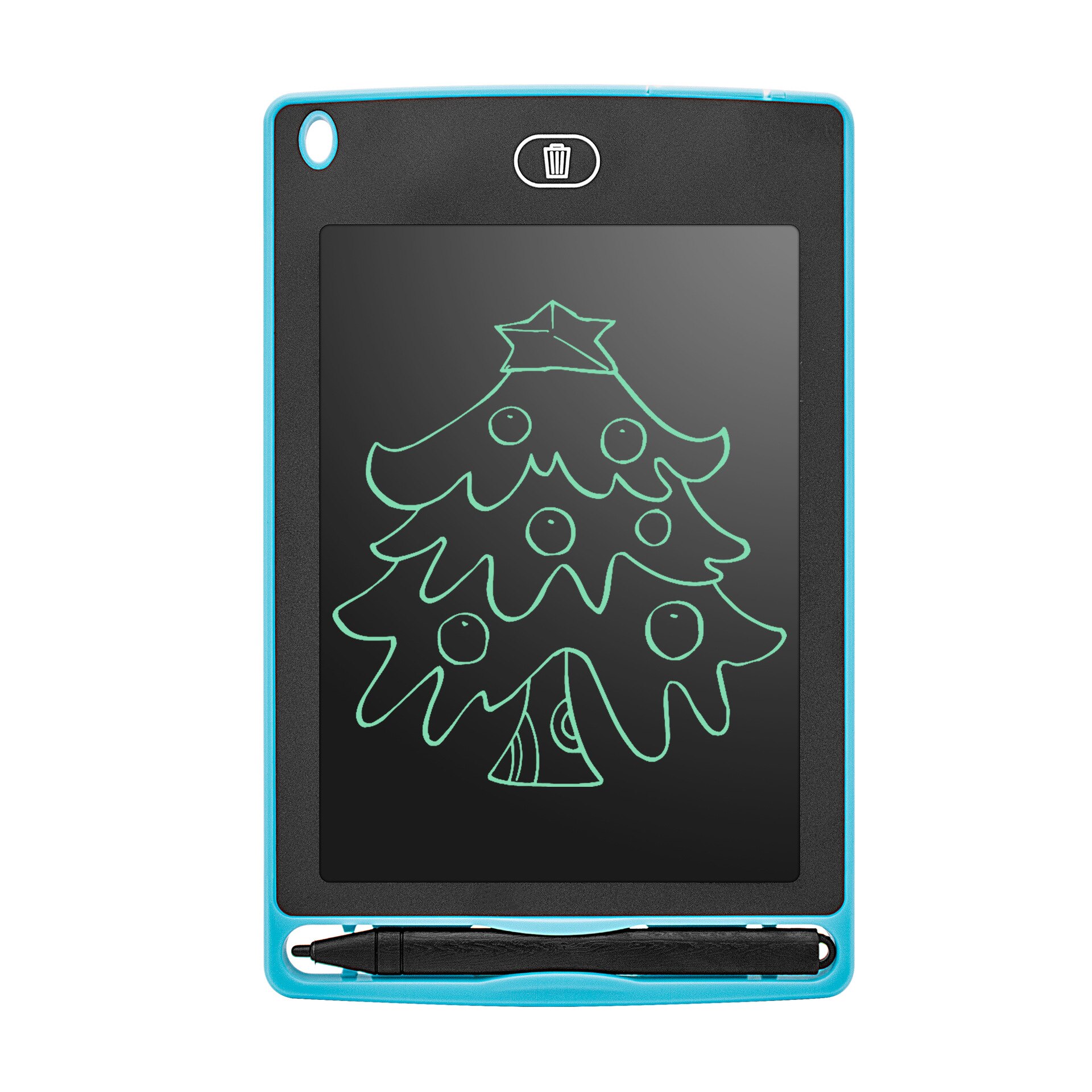 Opslagstavle mini tavle 8.5 tommer lcd digital tablet magnetisk tavle til børn graffiti flipover skrivetavler: Blå
