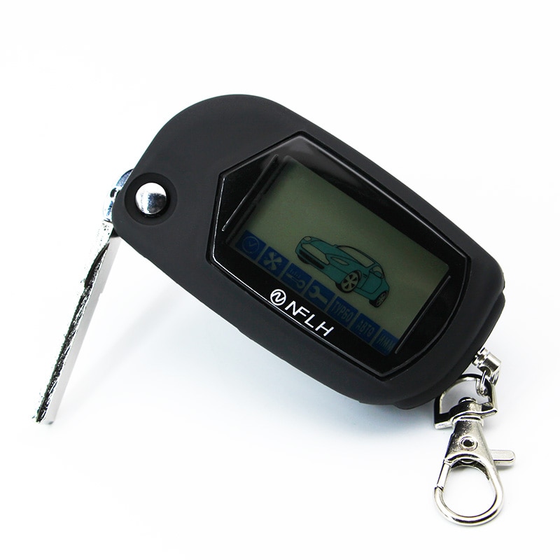 A91 Lcd Remote Controller 2 Way Car Alarm Key For Starline 91 Engine Starter Starline A91Uncut Blade Fob Keychain Body Remote