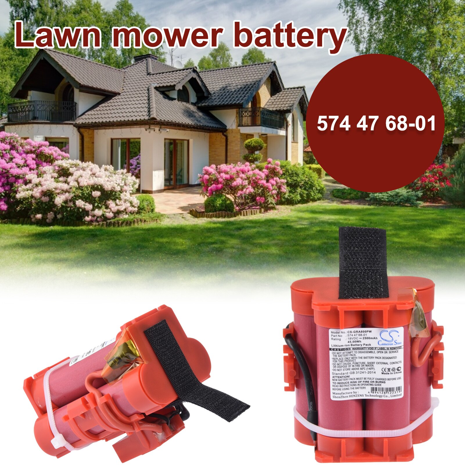 18V 6000mAh Akku Für Gardena Robotic Rasenmäher Ersatz Werkzeug Akku