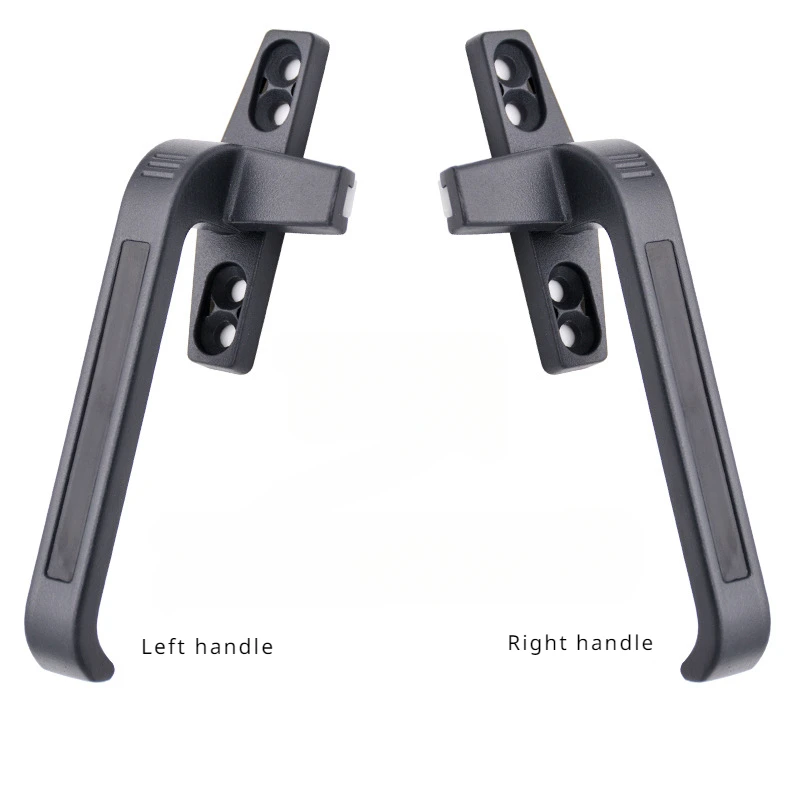 Syvformet vindueshåndtag med flad åbning og udvendigt tryk, plastikstål aluminiumslegering vindueslåshåndtag: Xl / Grå