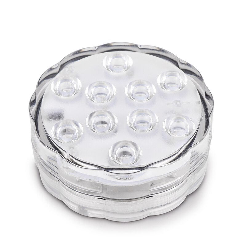 10Led Remote Controlled RGB Submersible Light Battery Operated Underwater Night Lamp Outdoor Vase Bowl Garden Ambient Light