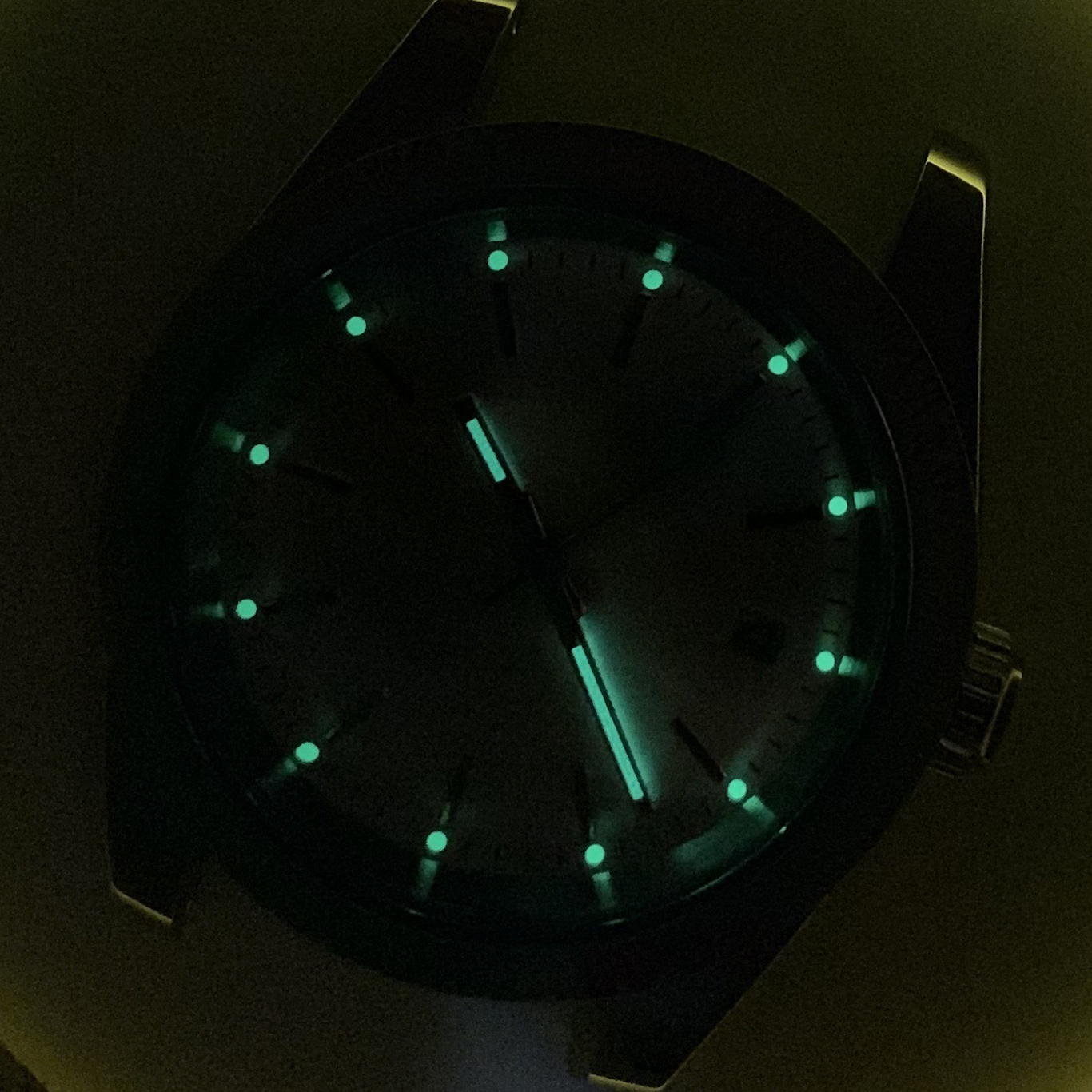 Huster – montre automatique rétro, aiguilles lumineuses 39mm, boîtier en acier poli saphir, cadran vierge avec Date, mouvement automatique 2813 B861