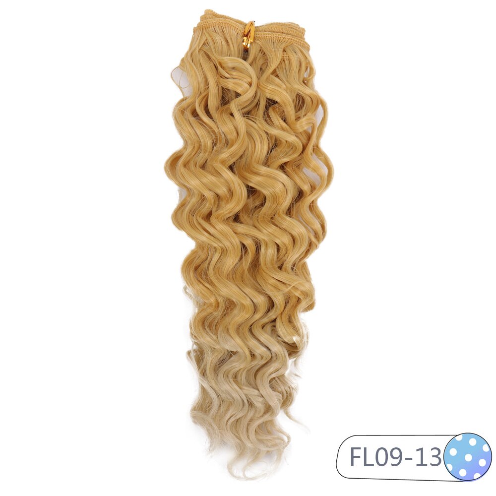 Cataleya Very Beautiful Bjd Doll Curly Wigs DIY High Temperature Fiber 25*100cm Hair 15 Color: FL14-13