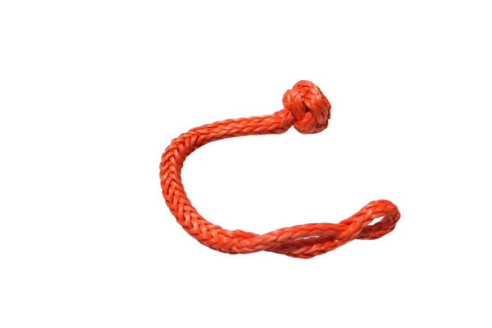 Orange 7/16*4.3inch Soft Shackles ,UHMWPE Soft Shackle,Rope Shackle,Sailing Shackle for atv utv suv