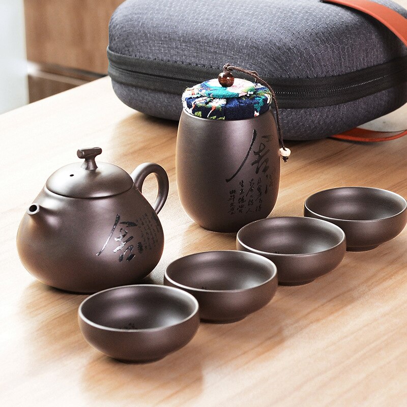 Purple Sand Tea Set Chinese Kung Fu Tea Set Cerami... Vicedeal