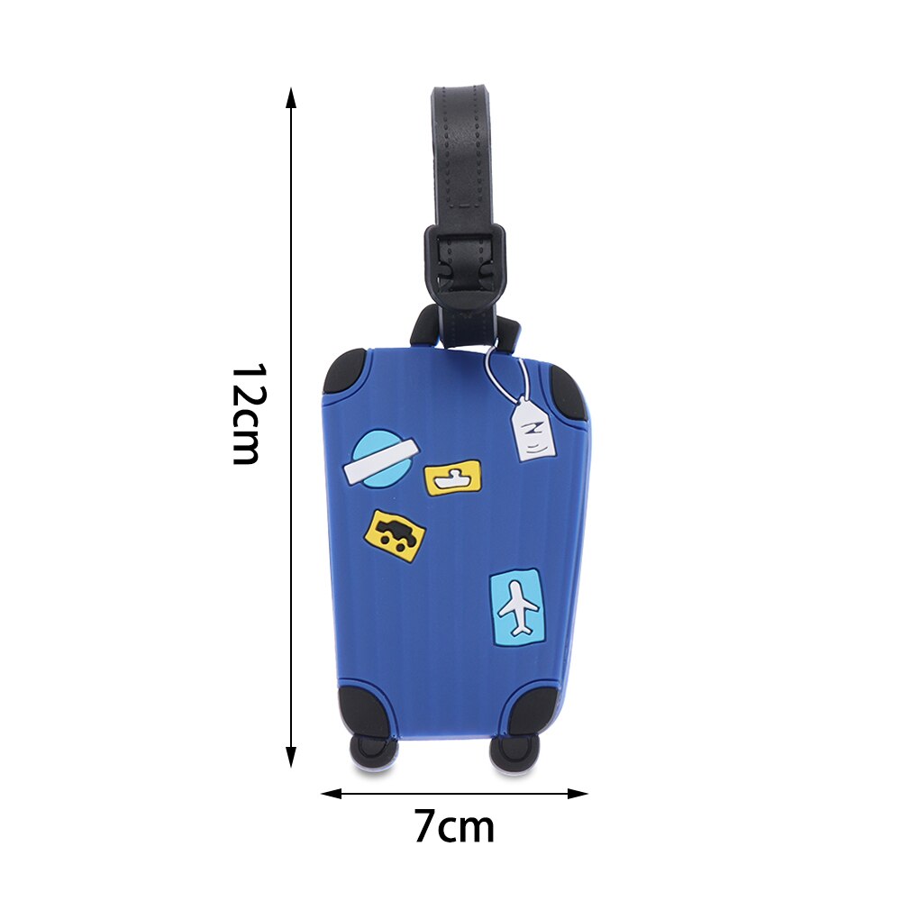 1PC Travel Accessories Luggage Tags Suitcase Label Handbag Pendant Boarding Pass Cartoon Luggage Tags Address Holder