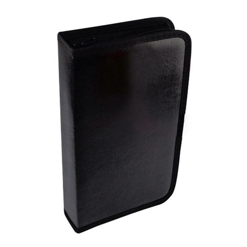 80 disco dvd caso pu dvd armazenamento cd titular carry saco de armazenamento carteira couro titular para vcd caixa organizador caso j6z9