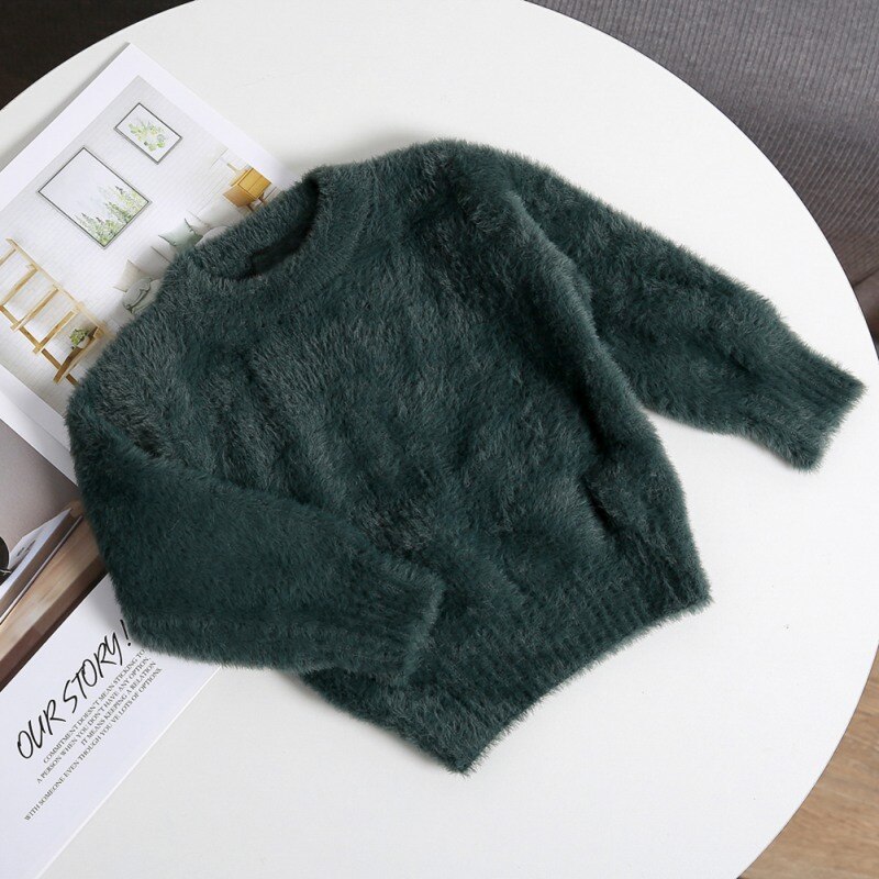 Baby Jongen Meisje Effen Trui Herfst Winter Peuter Warm Lange Mouwen Tops Blouse Kleding