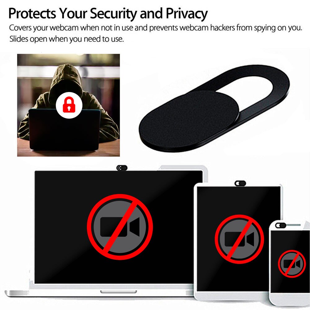 6 stk universal webcam cover kamera cover skyder kamera magnet skyder slider smartphone kamera klistermærke laptop kamera cover