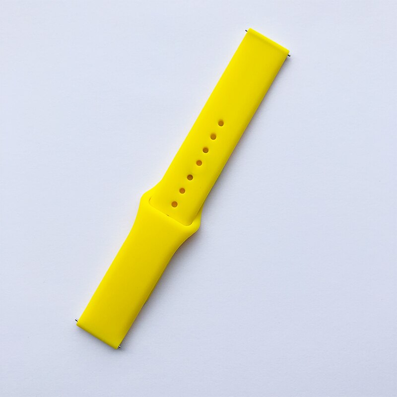 Pasek z miękkiego silikonu dla Garmin Vivoactive 3 HR Venu część wymienna inteligentnego zegarka bransoletka sportowa dla garmin forerunner 645 zespół muzyczny: YELLOW