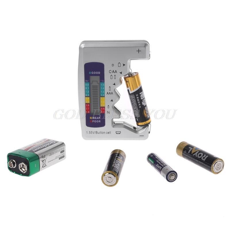 Digitale Batterij Tester Checker Batterij Capaciteit Tester Voor C/D/9 V/AA/AAA/1.5 V Lithium Batterij Voeding Meetinstrument