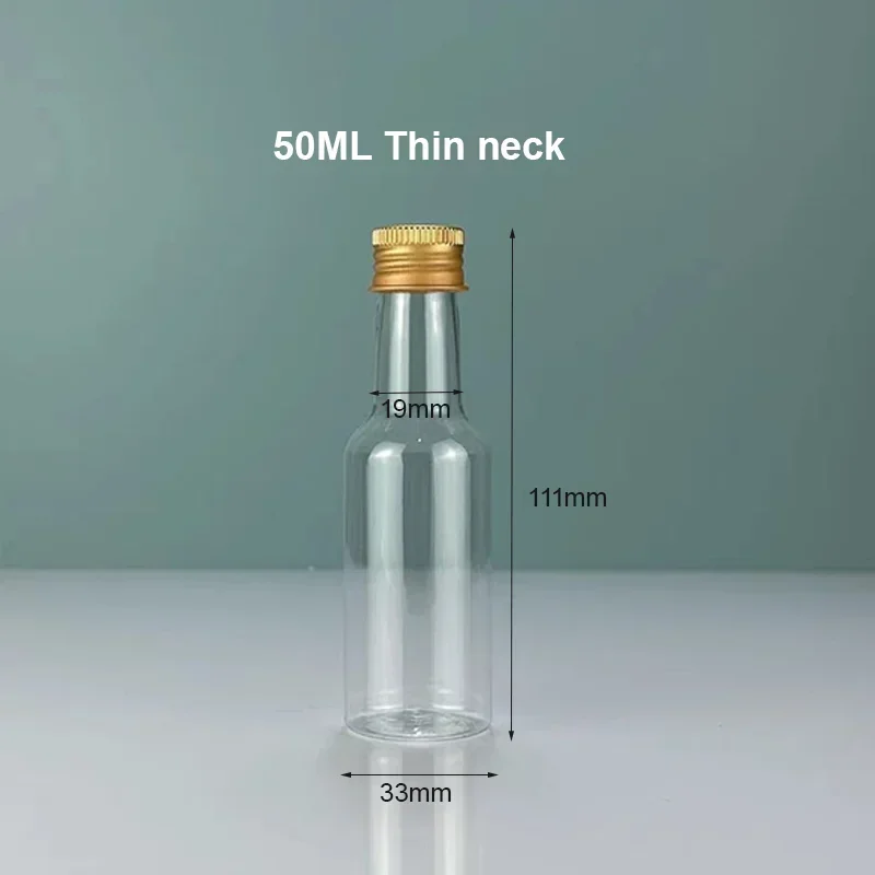 50st Plastic Mini Likeur Flesjes - 30ml-150ml - Leeg Draagbaar Herbruikbaar Drank Container: Diepblauw / 40ml