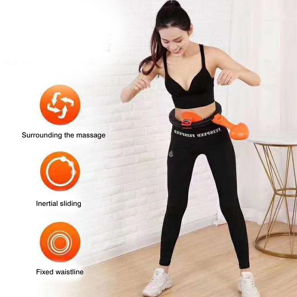 Accueil Smart Sport cerceau femmes perdre du poids mince taille équipement de Sport détachable Fitness cerceau avec compteur de Massage 20 Min chaque jour