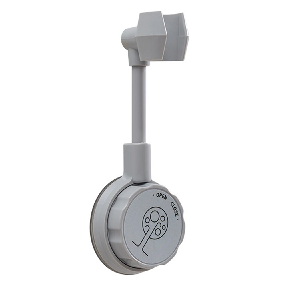 Soporte de pared para cabezal de ducha, estante de soporte sin perforaciones, 360 grados, accesorios de baño: Grey