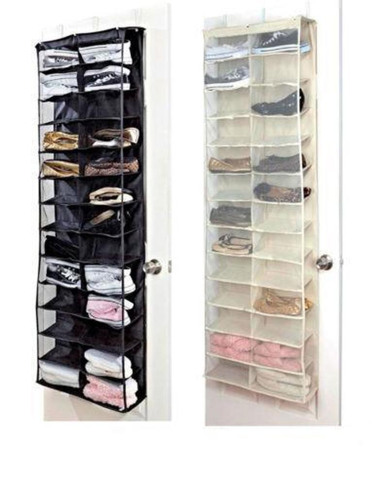 26 Pocket Storage Display Foldable Door Hanging Space-saving Organizer Shoe Rack Household Multifunction Closet Holder ZM924