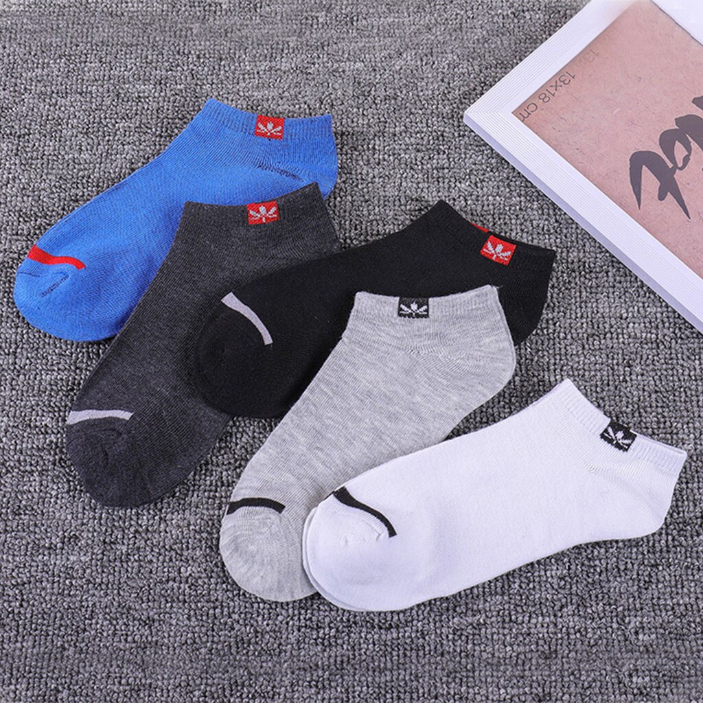 Men's Socks Cotton Boat Socks All Seasons Spring Autumn Male Casual Harajuku Breathable White Black Men Ankle Sock Meias