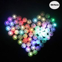 Mini lámparas de Flash redondas para decoración para de boda, luces Led para Globo de bola redonda para linterna de Navidad, luz decorativa, 100 Uds.