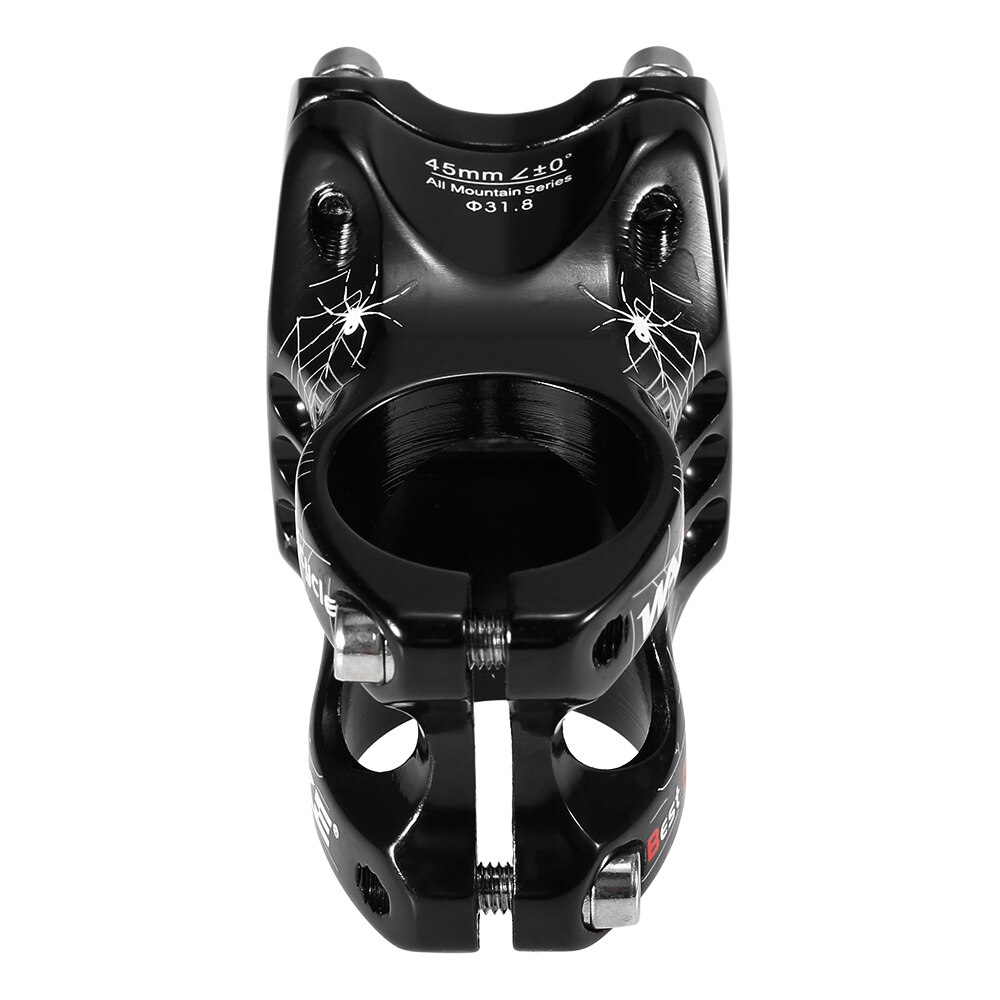Potence Vélo Alliage Aluminium - Réglable 7° - Passage Câbles Intégré - Pour VTT & Route - Longueurs 80 à 120mm - 9