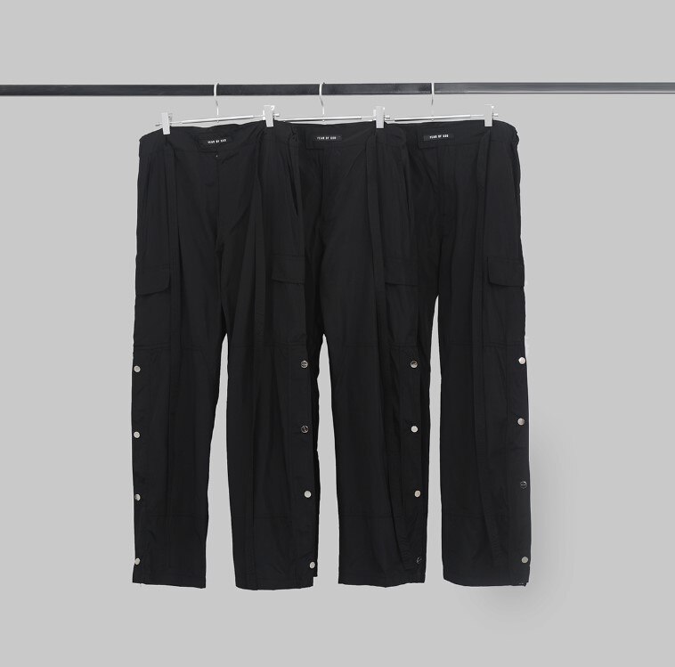 Straat Mannen Side Snap Cargo Broek Hip Hop Slim Fit Ribboned Tailleband Track Broek S-XL