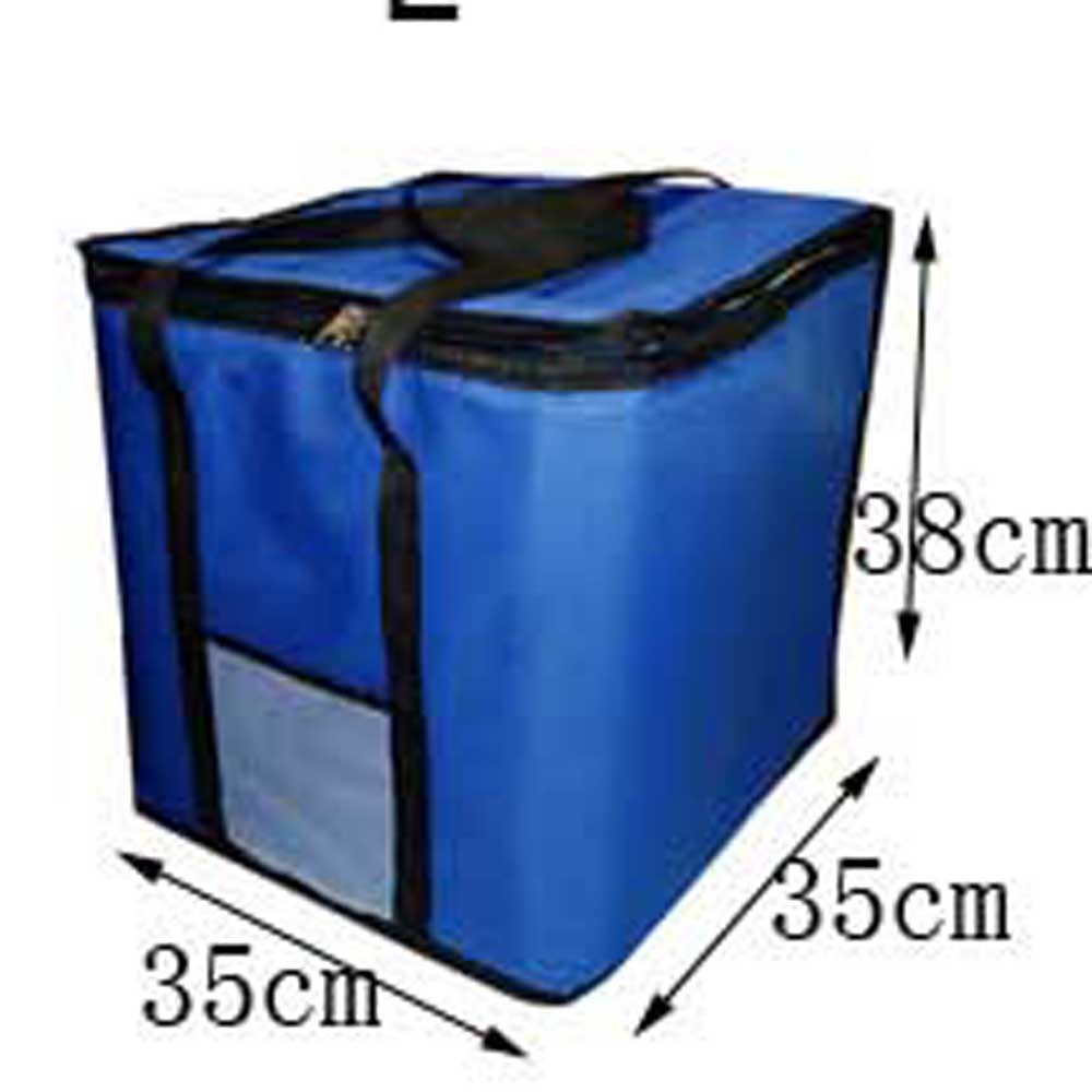 10 inch 3 size pizza thermal insulated box lunch picnic cooler bag: L Normal AL foil