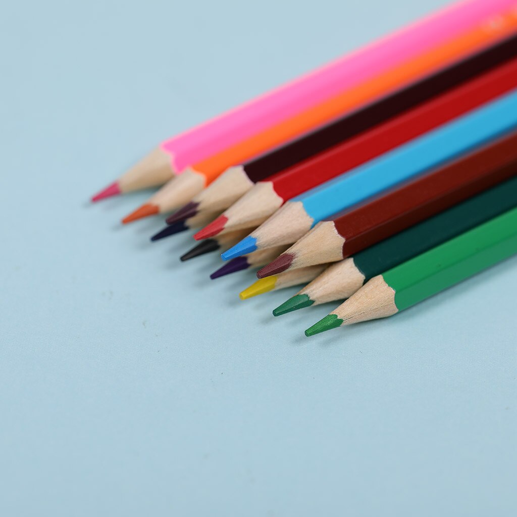 12 Kleur Potlood Art Tekening Kunstenaar Kinderen Hand Gemaakte Speciale Premium Kleurpotlood Hout Gekleurde Potloden Voor Student
