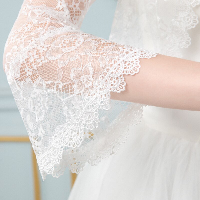Schwarz Rosa Spitze Bolero Femme Mariage Appliqued Hochzeit Mantel Jacke Braut oben Abend Jacke Für Frauen