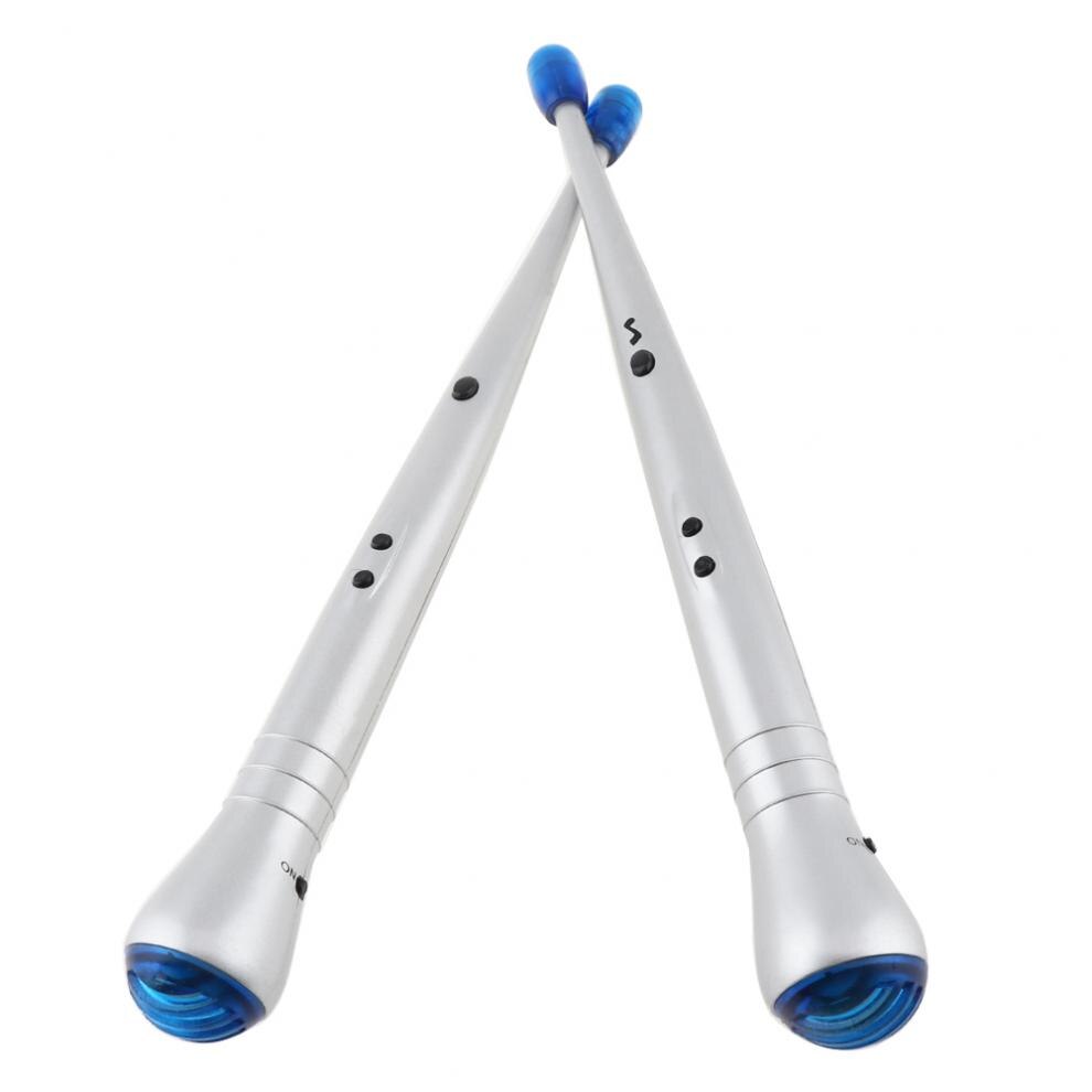 Baquetas electrónicas de instrumentos de percusión, baquetas de tambor con sonido de choque y sartén con altavoz de punta sensible