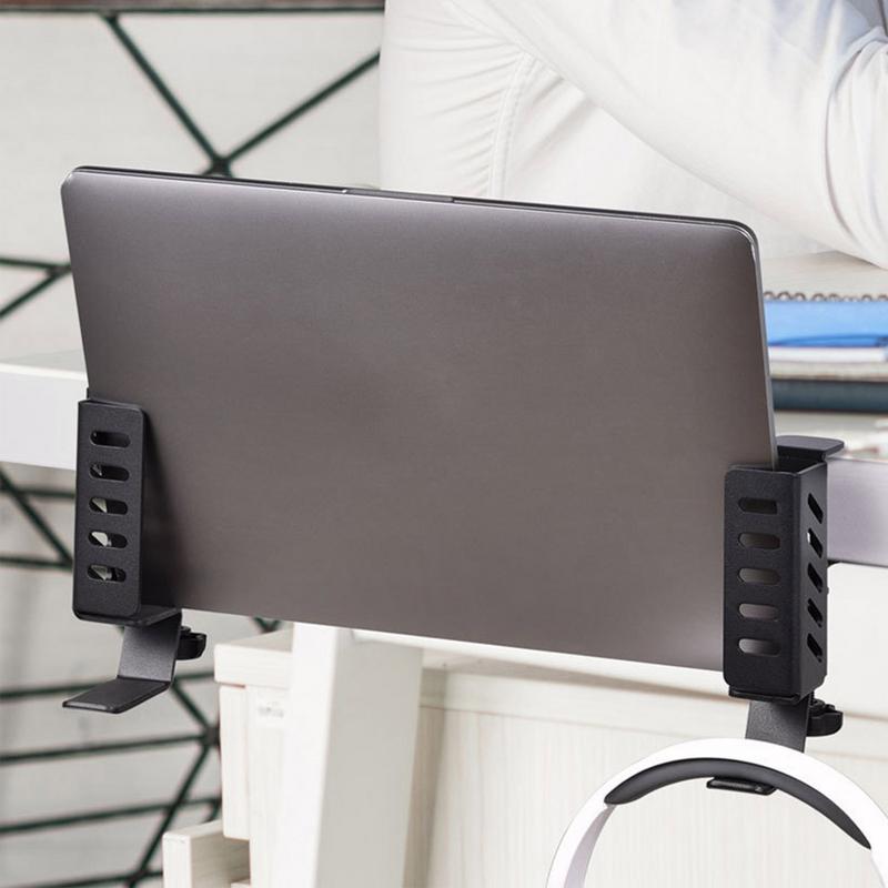 Onder Bureau Laptop Houder Klem Op Side Desk Organizer Anti-Kras Houder Geen Boor Bureau Opknoping Bestand Houder Rack Kantoren Thuis