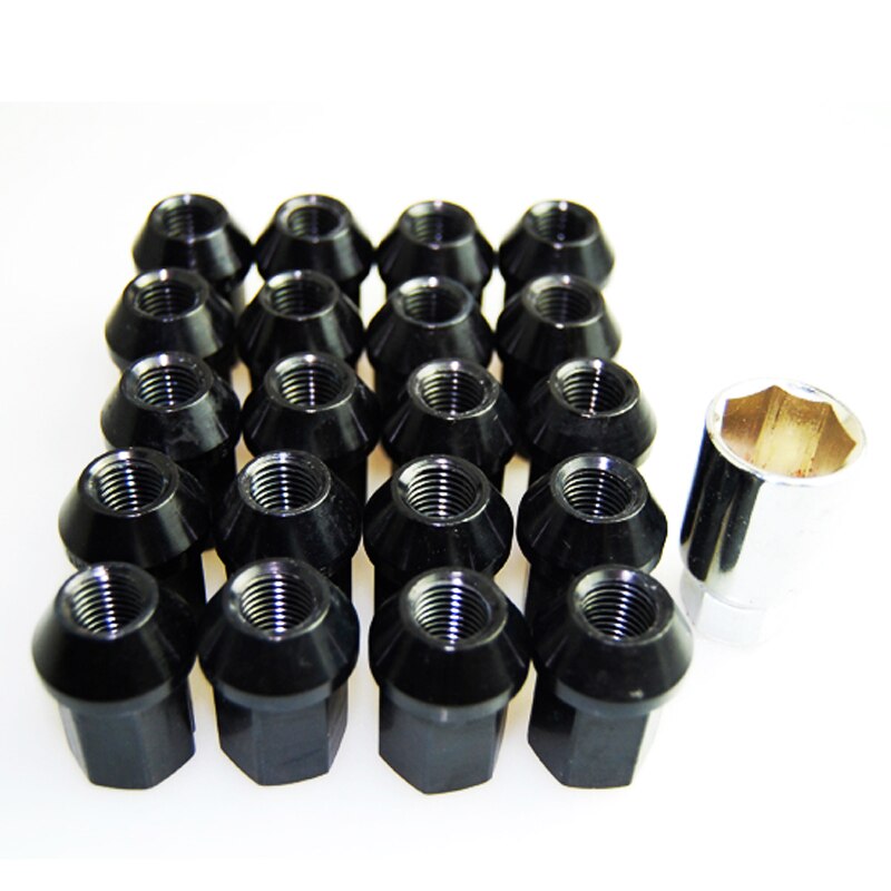 SPECIALE AANBIEDING 35mm P1.5 AL7075 Aluminium wielmoeren close Racing Wielmoeren 20 STKS 16 Wielmoeren 4 Lock noten Zwarte