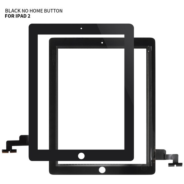 9.7 "Voor Ipad 2 IPad2 2nd A1395 A1396 A1397 Originele Lcd-scherm Touch Screen Digitizer Vergadering Voor Glas vervanging: only black touch