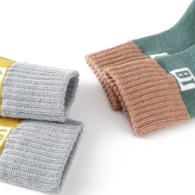 [Simfamily] 5 par skarpety dziecięce dla dziewczynek chłopcy bawełniane dziecięce dziecięce skarpetki dla niemowląt kreskówka grube i ciepłe