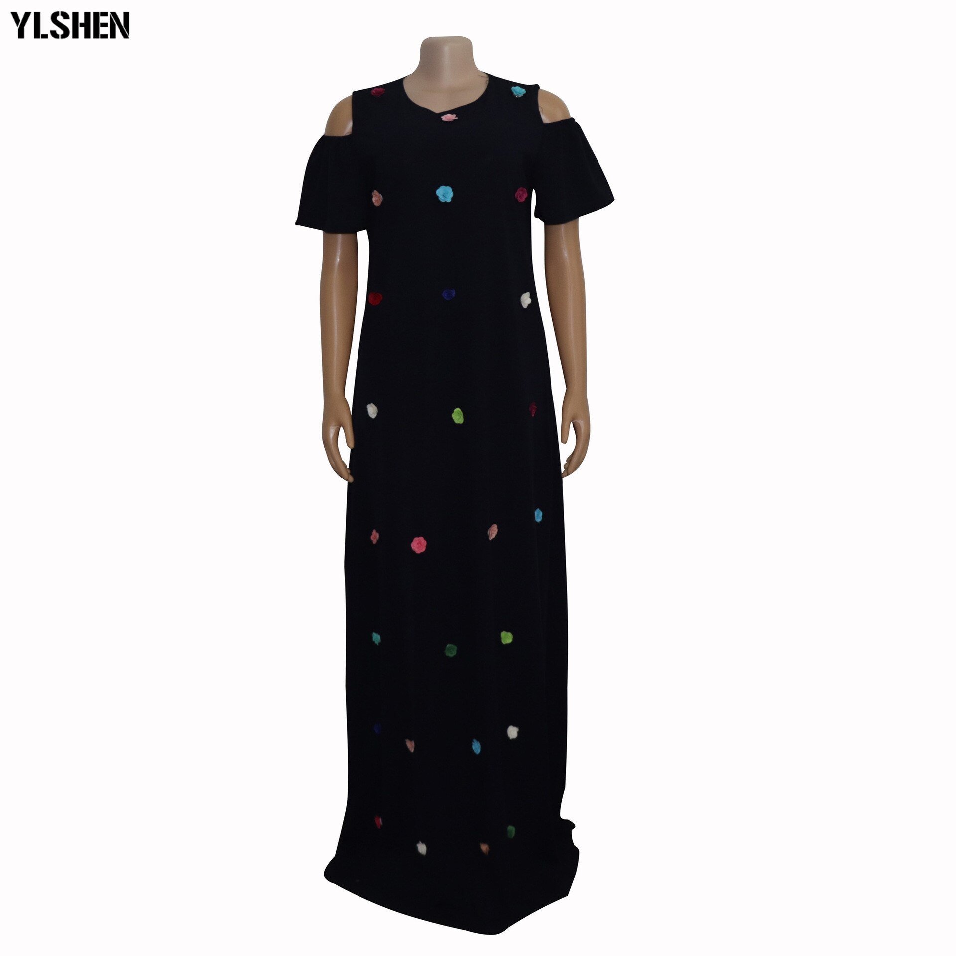 African Dresses For Women Dashiki Floral African Clothes Ankara Dresses Clothing Loose Maxi Africa Dress