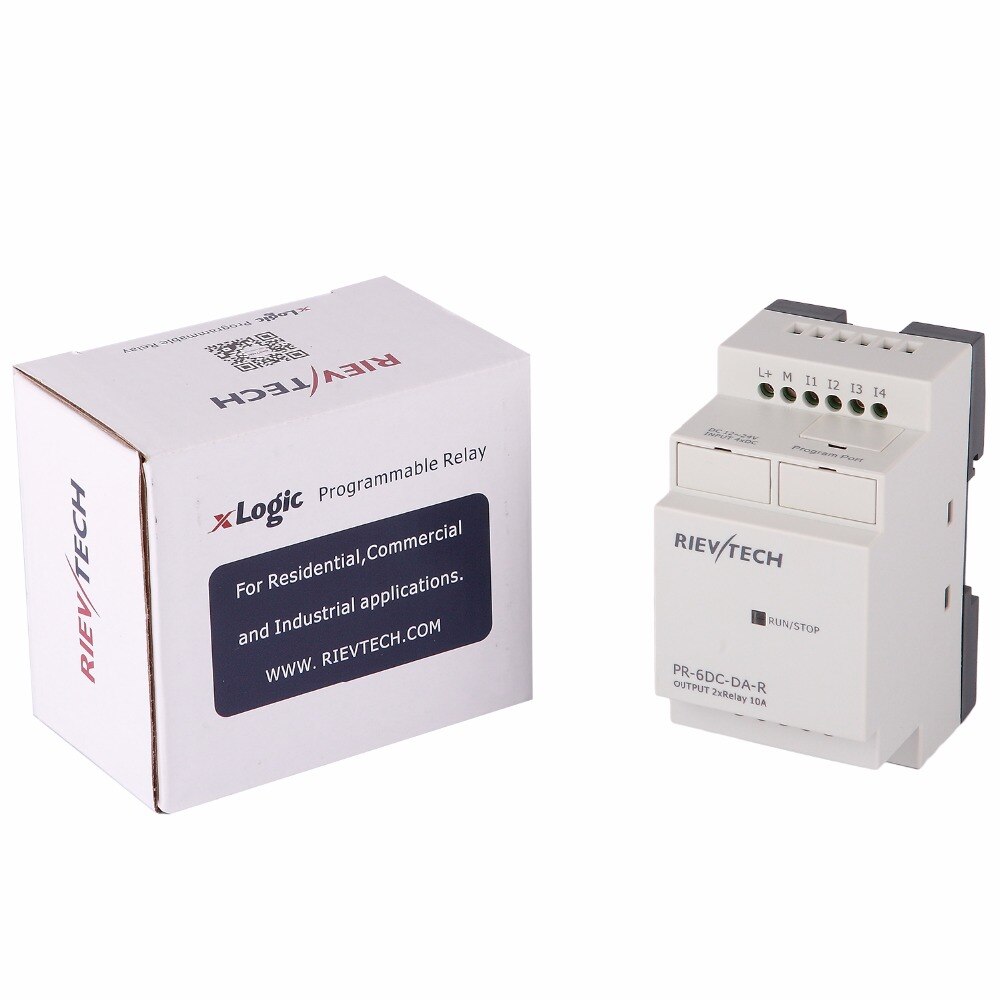 RIEVTECH, mini programmable logic controller für intelligente steuerung PR-6DC-DA-R