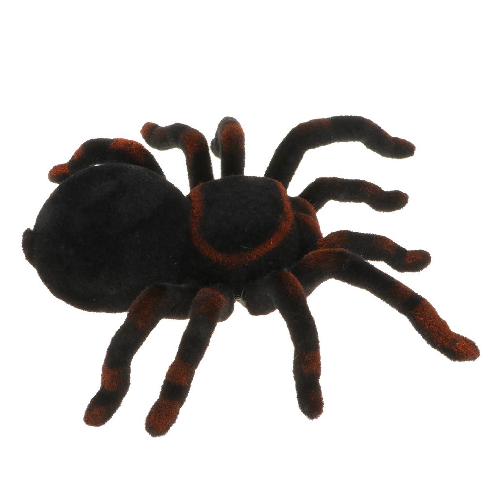 Remote Control Spider Realistic Soft Creepy Prank &amp; Joke Gag Toy Funny Toys Insect Bug Christmas &amp; Halloween Party Toys