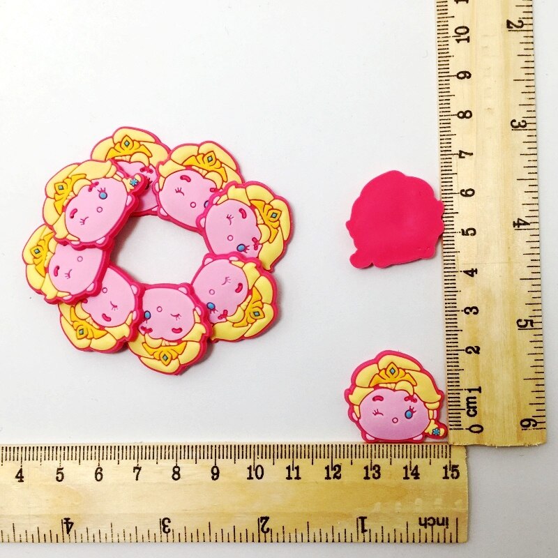 DIY Zachte PVC Charmes Cartoon Prinses Fit Telefoon Case/Ringen/Haar Accessoire 10 stuks Kinderen Meisjes: 14