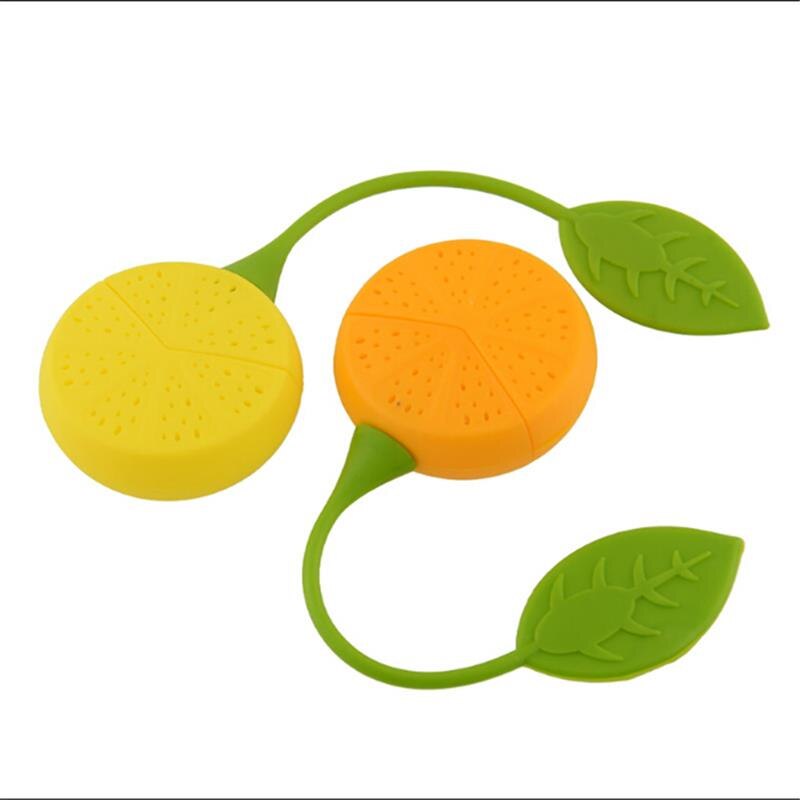 10PCS Lovely Lemon Shape Tea Infuser Reuseable Food Grade Silicone Tea Leaf Bag Holder Tea Coffee Punch Filter Fruit Tea Infuser