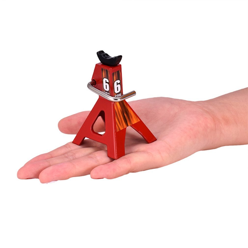 RC Cars Steel 6 Ton Scale Jack Axle Stand Lift Capacity Stand Heavy Duty Support Vehicle Floor Ratchet Jack TRX4 D90 CC01 Trucks