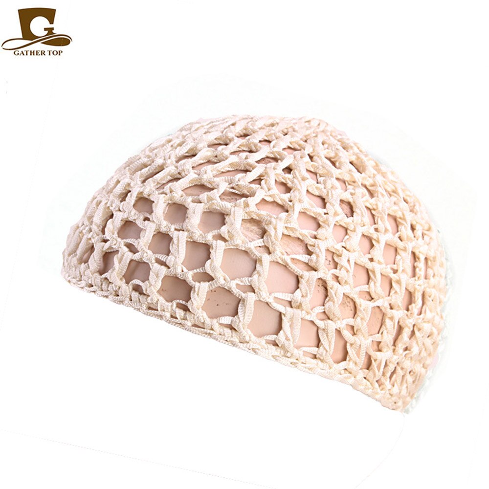 Chapeau de nuit pour femmes, bonnet de nuit, couleur unie, filet, , lot de 10 pièces