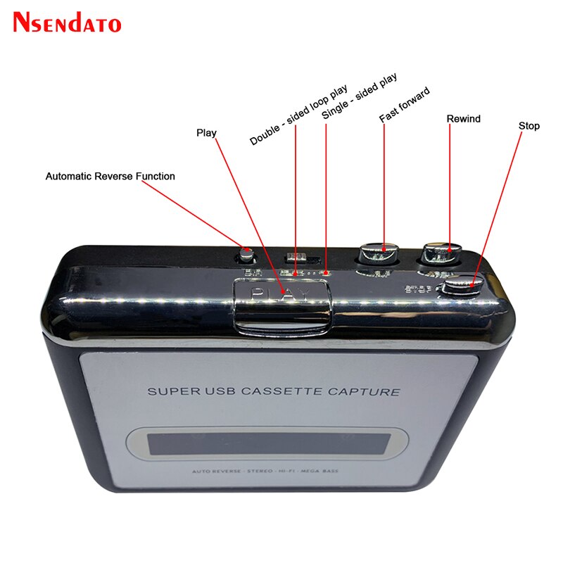 USB Kassette Spieler Band zu MP3 Konverter zu erfassen Adapter Audio- Musik Spieler Band USB Kassette Recorder &Ampere; Spieler