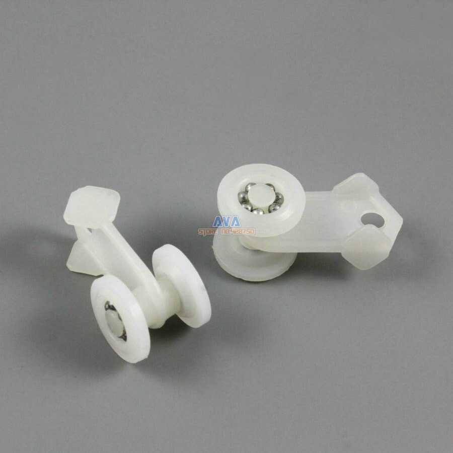 100 Pieces Curtain Track Roller Curtain Track Slide Gliders 15x32mm