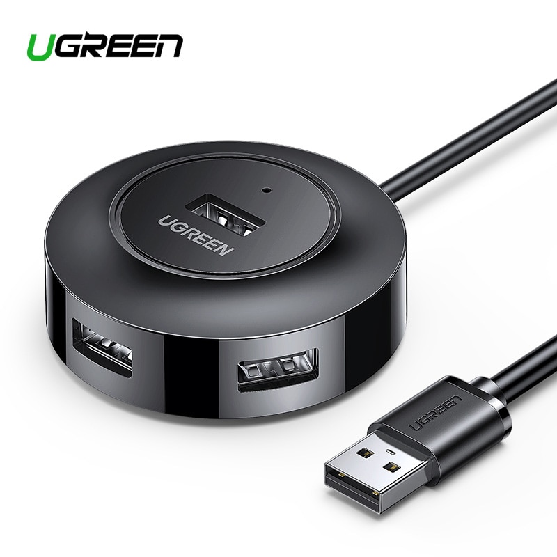 Ugreen USB HUB 4 Port USB 2.0 Splitter Switch with Micro USB Charging Port for iMac Computer Laptop Accessories OTG HUB USB