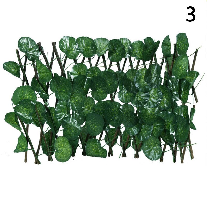 Artificial Faux Ivy Leaf Privacy Fence Screen Home Garden Panels Outdoor Hedge Garden Fence Decorative Fence Telescopic Fence: N3